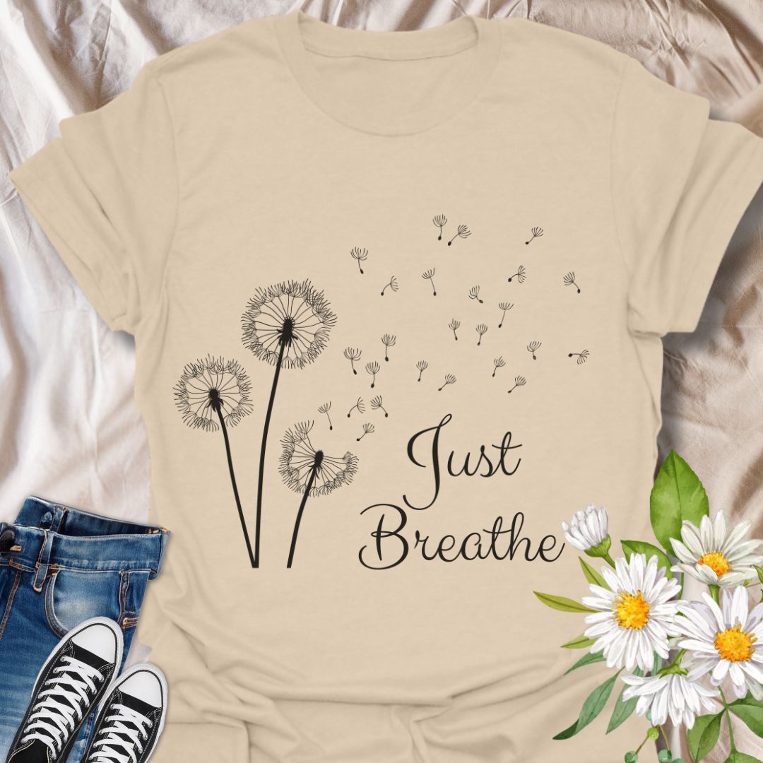 Just Breathe Dandelion T-Shirt
