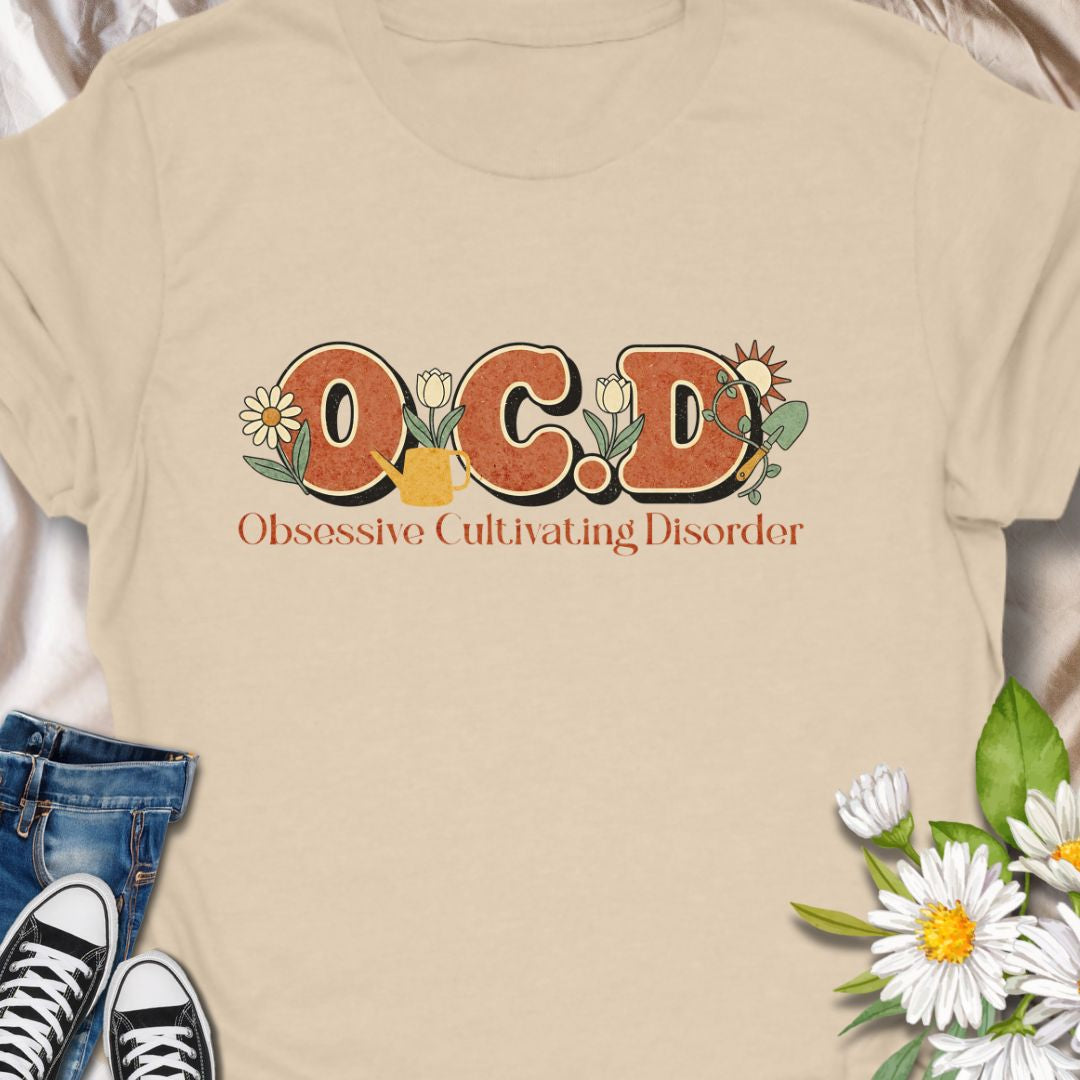 This soft, lightweight tee carries a warm, retro energy—rounded lettering, sunflowers, and muted earth tones that read like a gentle hug for anyone living with obsessive-compulsive disorder. Wear it when you want to nod to your story without shouting. Gardening is life. Show your passion with this humorous ‘Obsessive Cultivating Disorder’ tee – ideal for serious plant lovers.