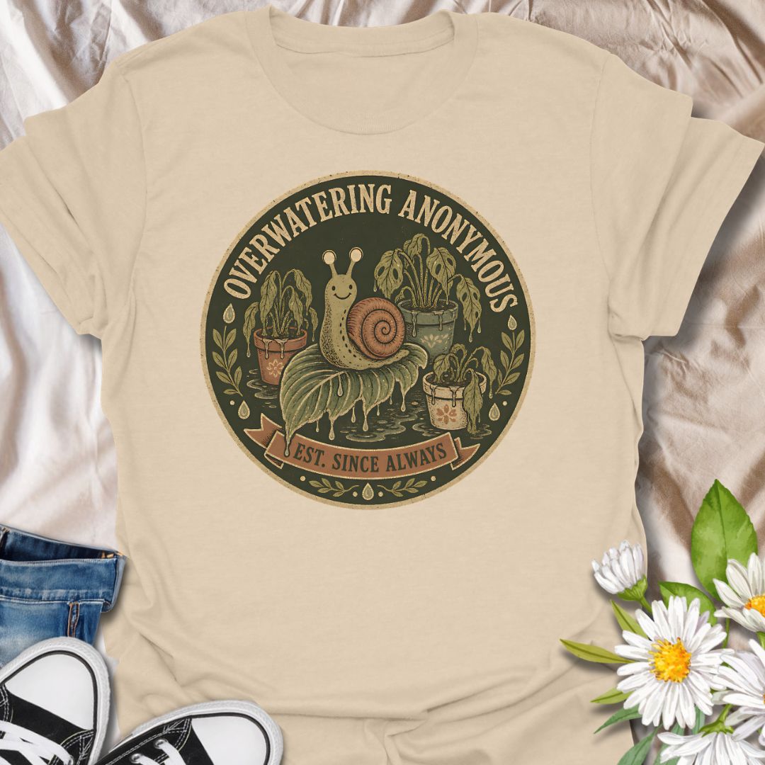 Overwatering Anonymous Plant Lover T-Shirt