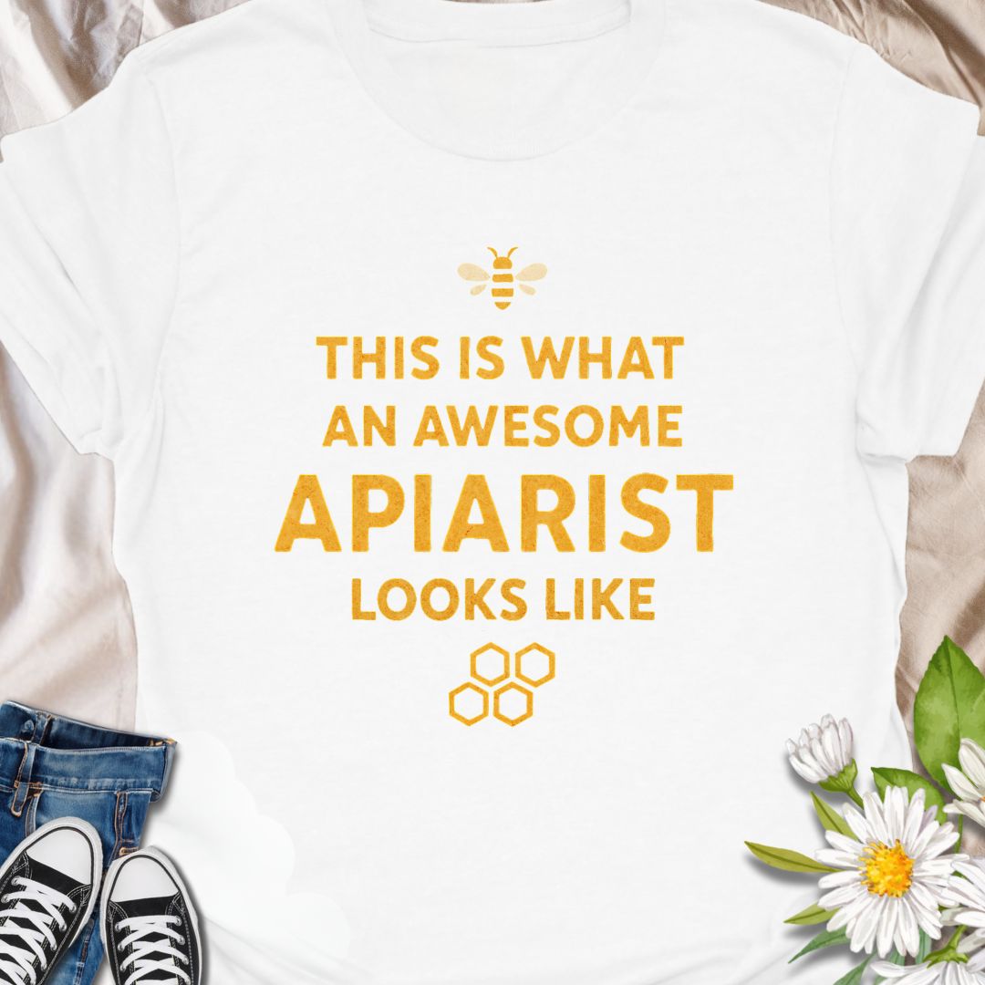 Celebrate your love for beekeeping with this bold and fun apiarist t-shirt. Perfect for passionate beekeepers, honey farmers, and bee lovers who take pride in their buzz-worthy skills. A great gift for bee enthusiasts and apiary pros.