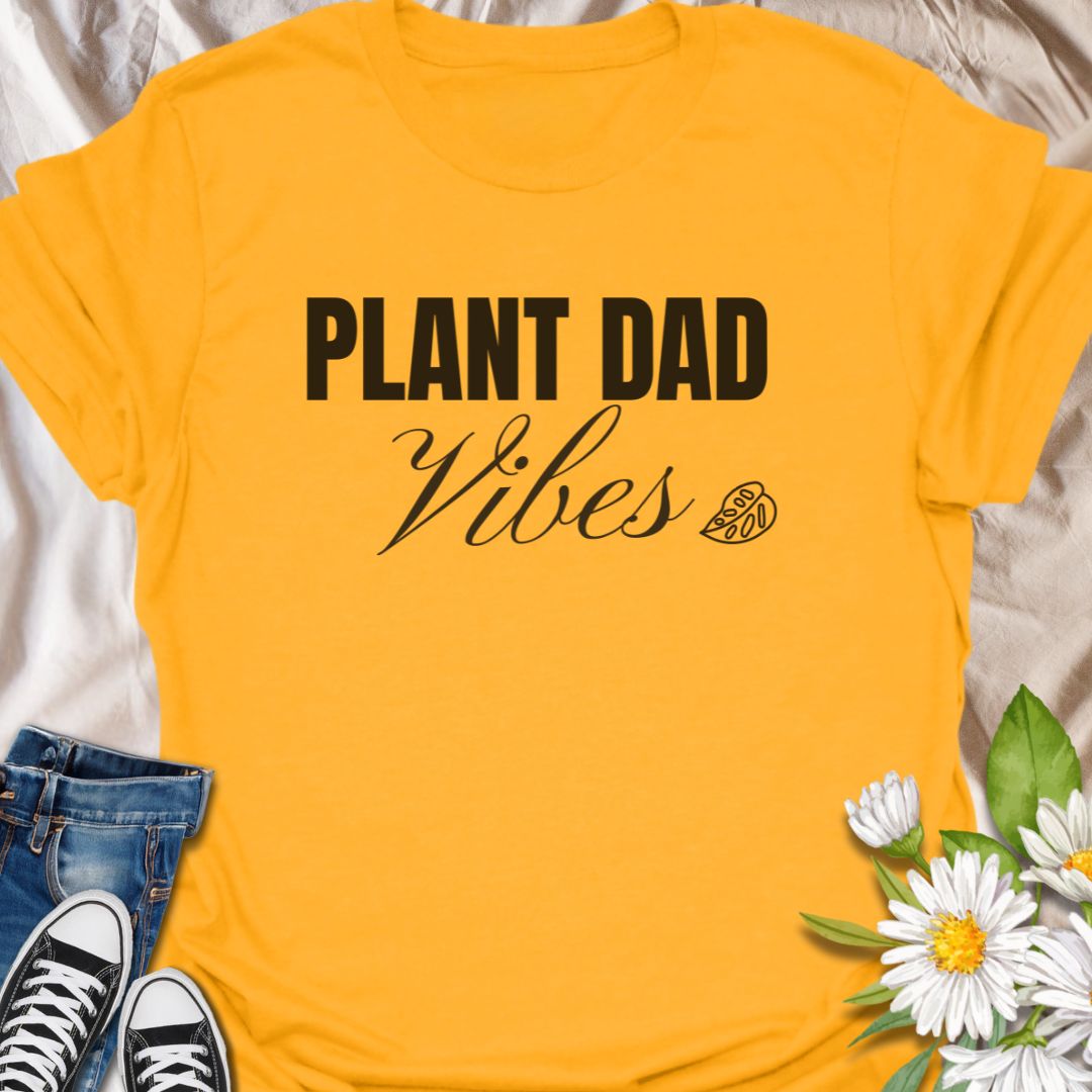 Show off your love for greenery and good vibes with this stylish “Plant Dad Vibes” t-shirt. Perfect for houseplant enthusiasts, indoor jungle dads, or plant-obsessed guys who proudly care for their leafy companions. A great gift for plant dads, garden lovers, and urban growers alike.