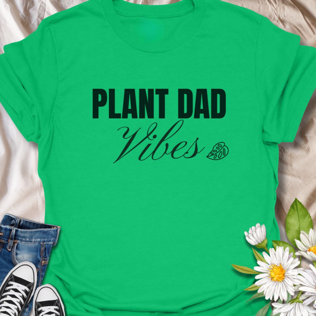 Show off your love for greenery and good vibes with this stylish “Plant Dad Vibes” t-shirt. Perfect for houseplant enthusiasts, indoor jungle dads, or plant-obsessed guys who proudly care for their leafy companions. A great gift for plant dads, garden lovers, and urban growers alike.