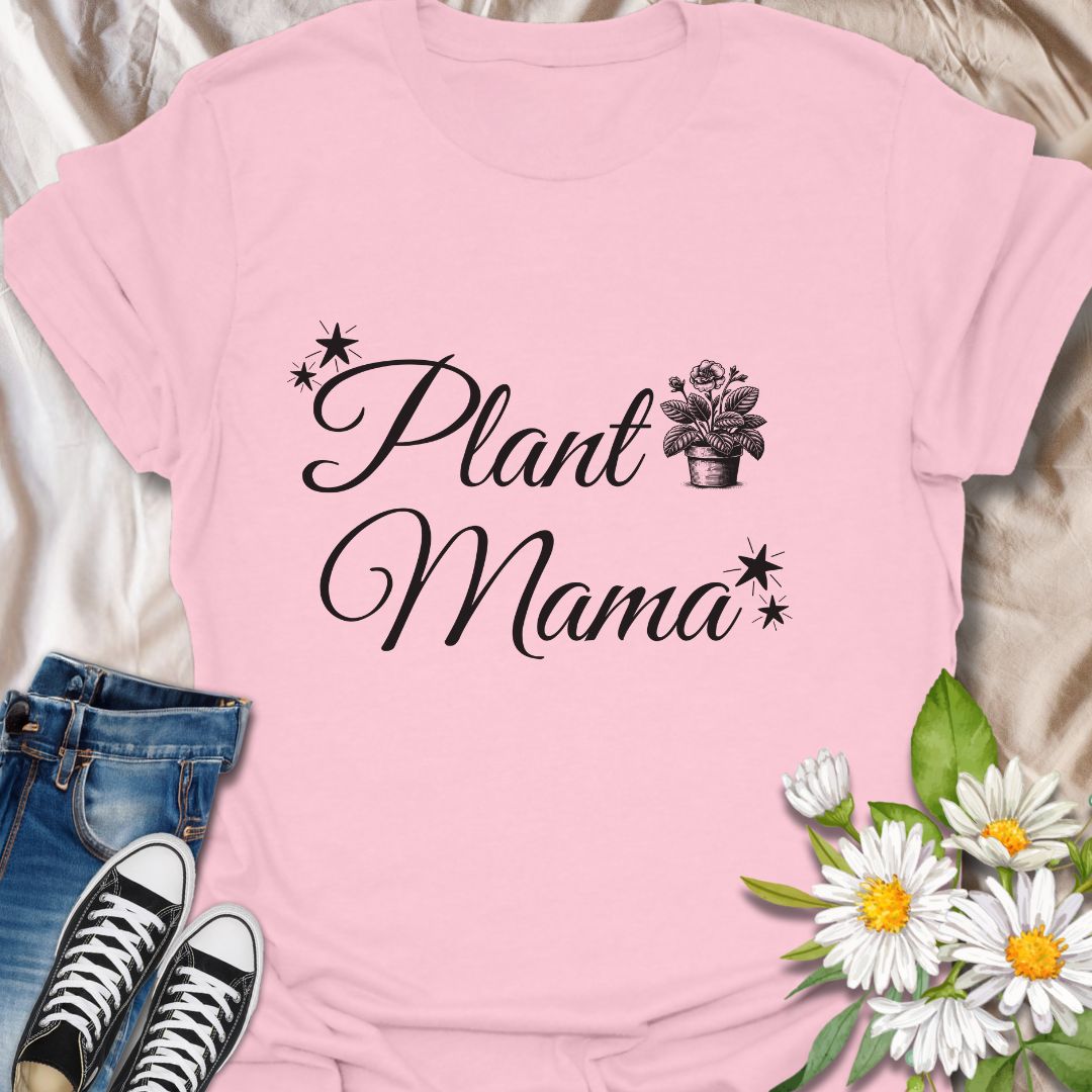 Celebrate your love for plants with this elegant "Plant Mama" shirt. Featuring a vintage potted plant illustration and graceful script font, it's perfect for plant lovers, gardeners, houseplant collectors, and proud plant moms. A great gift for birthdays, Mother’s Day, or plant swap events.
