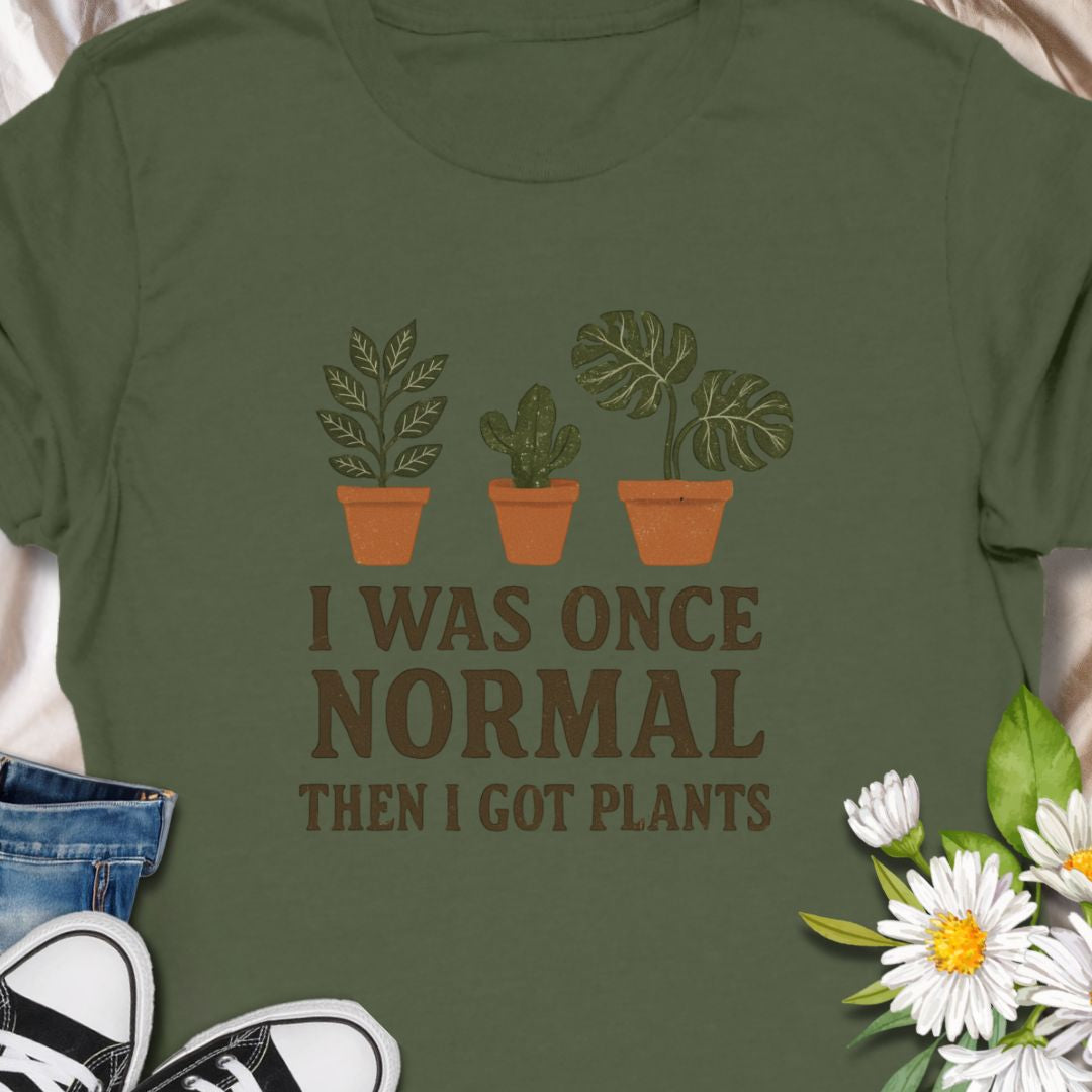 Show off your leafy obsession with this hilarious “I Was Once Normal Then I Got Plants” t-shirt. A perfect gift for plant moms, dads, and anyone who’s proud of their growing green collection—because normal is overrated when you’ve got houseplants!