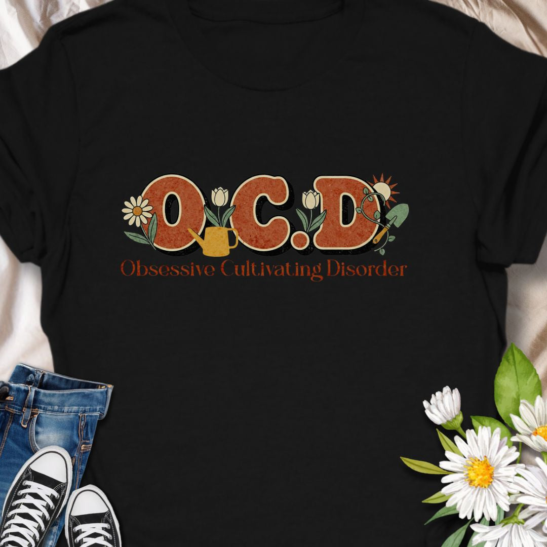 This soft, lightweight tee carries a warm, retro energy—rounded lettering, sunflowers, and muted earth tones that read like a gentle hug for anyone living with obsessive-compulsive disorder. Wear it when you want to nod to your story without shouting. Gardening is life. Show your passion with this humorous ‘Obsessive Cultivating Disorder’ tee – ideal for serious plant lovers.