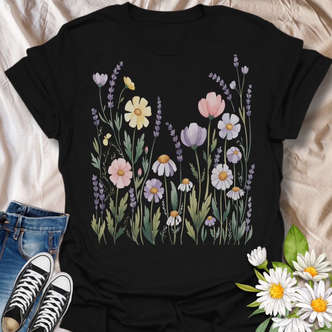 Pastel Floral Softstyle T-Shirt