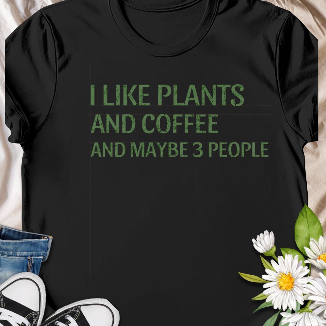 Show off your love for greenery, caffeine, and selective socializing with this hilarious “I Like Plants and Coffee and Maybe 3 People” t-shirt. It’s the perfect shirt for introverted plant moms and dads who value peace, pots, and a good brew. Great gift idea for gardeners with a sense of humor!