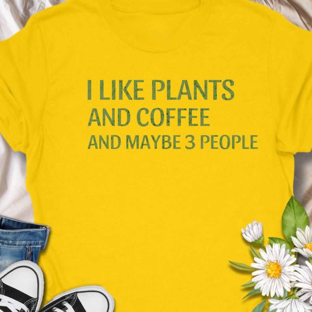Show off your love for greenery, caffeine, and selective socializing with this hilarious “I Like Plants and Coffee and Maybe 3 People” t-shirt. It’s the perfect shirt for introverted plant moms and dads who value peace, pots, and a good brew. Great gift idea for gardeners with a sense of humor!