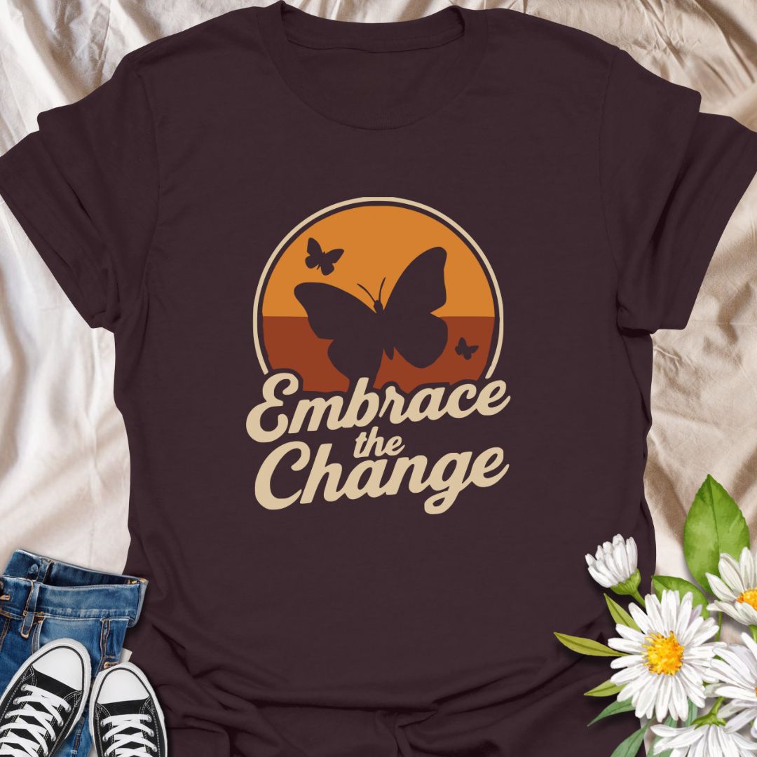 Celebrate growth, resilience, and transformation with this inspiring "Embrace the Change" butterfly t-shirt. Featuring a bold retro-style butterfly silhouette with uplifting typography, this motivational design is perfect for anyone on a journey of self-improvement, healing, or personal transformation. A thoughtful gift for life coaches, therapists, teachers, students, or free spirits who embrace change with courage and grace.