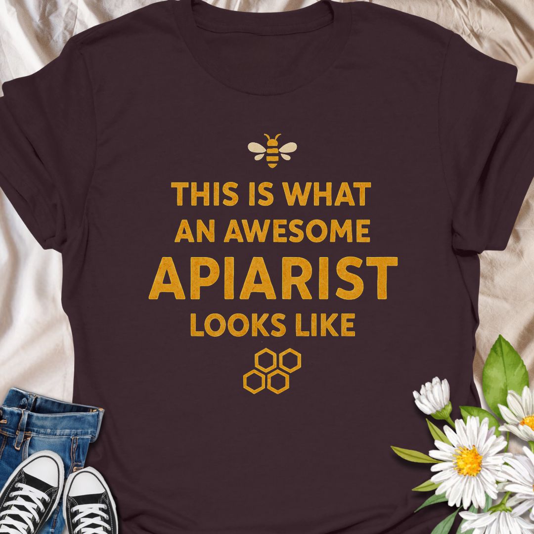 Celebrate your love for beekeeping with this bold and fun apiarist t-shirt. Perfect for passionate beekeepers, honey farmers, and bee lovers who take pride in their buzz-worthy skills. A great gift for bee enthusiasts and apiary pros.