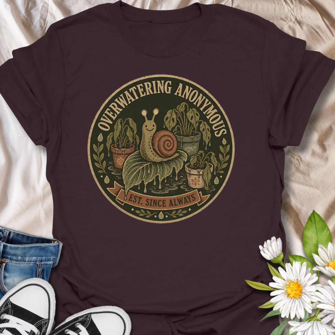 Overwatering Anonymous Plant Lover T-Shirt