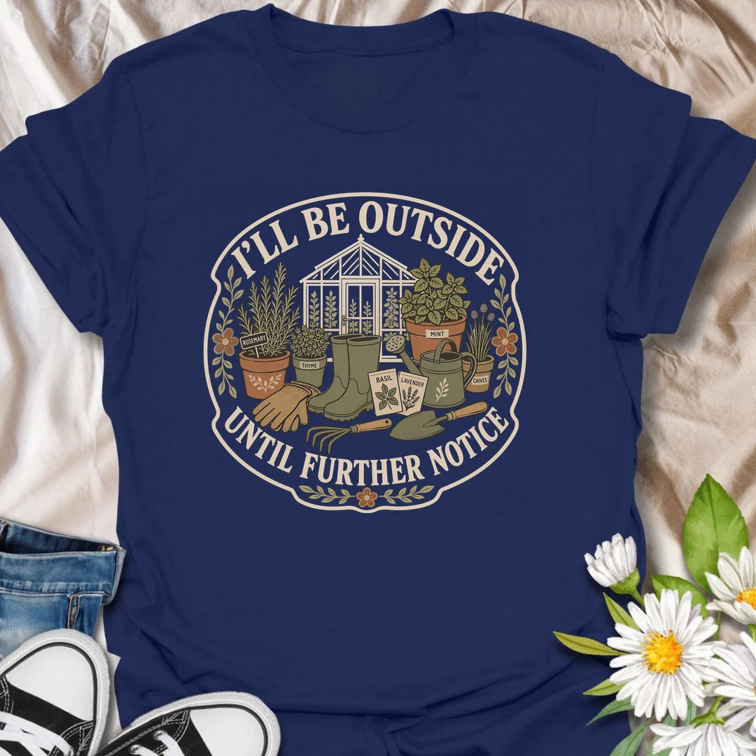 Garden lover t-shirt for anyone who would rather be outside with plants than anywhere else.
Features a greenhouse, herbs, gardening tools, and a cozy outdoor gardening scene.
Perfect for gardeners, greenhouse lovers, plant moms, and herb garden enthusiasts.