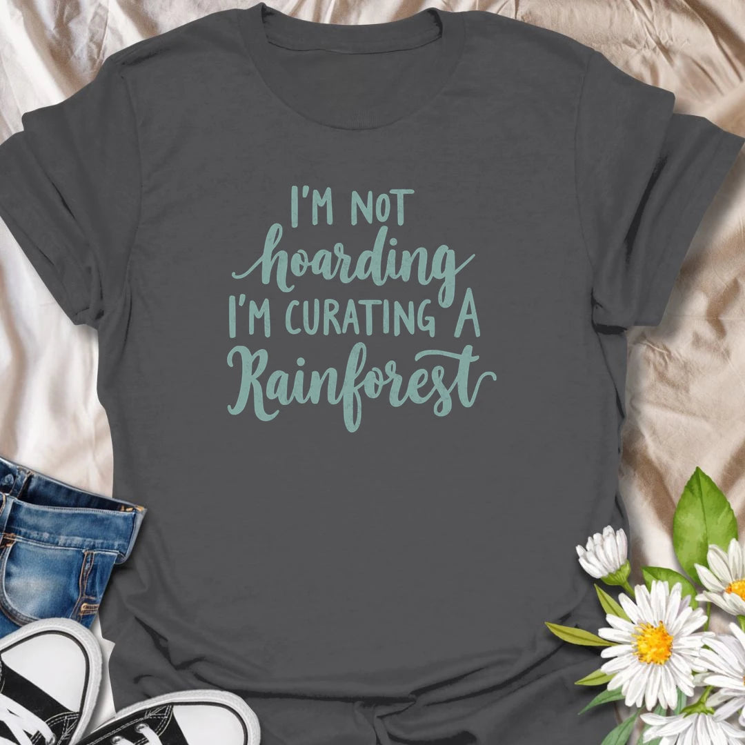 Funny plant lover t-shirt for anyone who insists they are not hoarding, just curating a rainforest.
Features a clean text-only layout with a playful houseplant humor message.
Perfect for houseplant collectors, indoor jungle fans, plant moms, and anyone who keeps bringing home more plants.