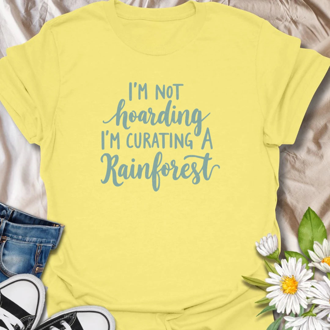Funny plant lover t-shirt for anyone who insists they are not hoarding, just curating a rainforest.
Features a clean text-only layout with a playful houseplant humor message.
Perfect for houseplant collectors, indoor jungle fans, plant moms, and anyone who keeps bringing home more plants.