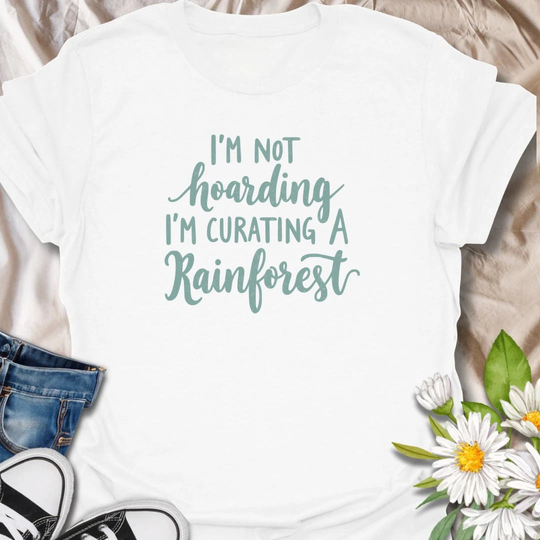 Funny plant lover t-shirt for anyone who insists they are not hoarding, just curating a rainforest.
Features a clean text-only layout with a playful houseplant humor message.
Perfect for houseplant collectors, indoor jungle fans, plant moms, and anyone who keeps bringing home more plants.