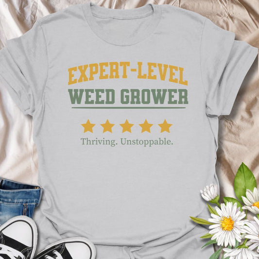 Expert-Level Weed Grower Gardening T-Shirt
