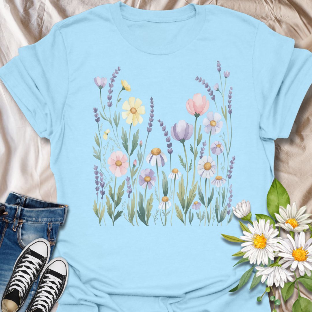 Pastel Floral Softstyle T-Shirt