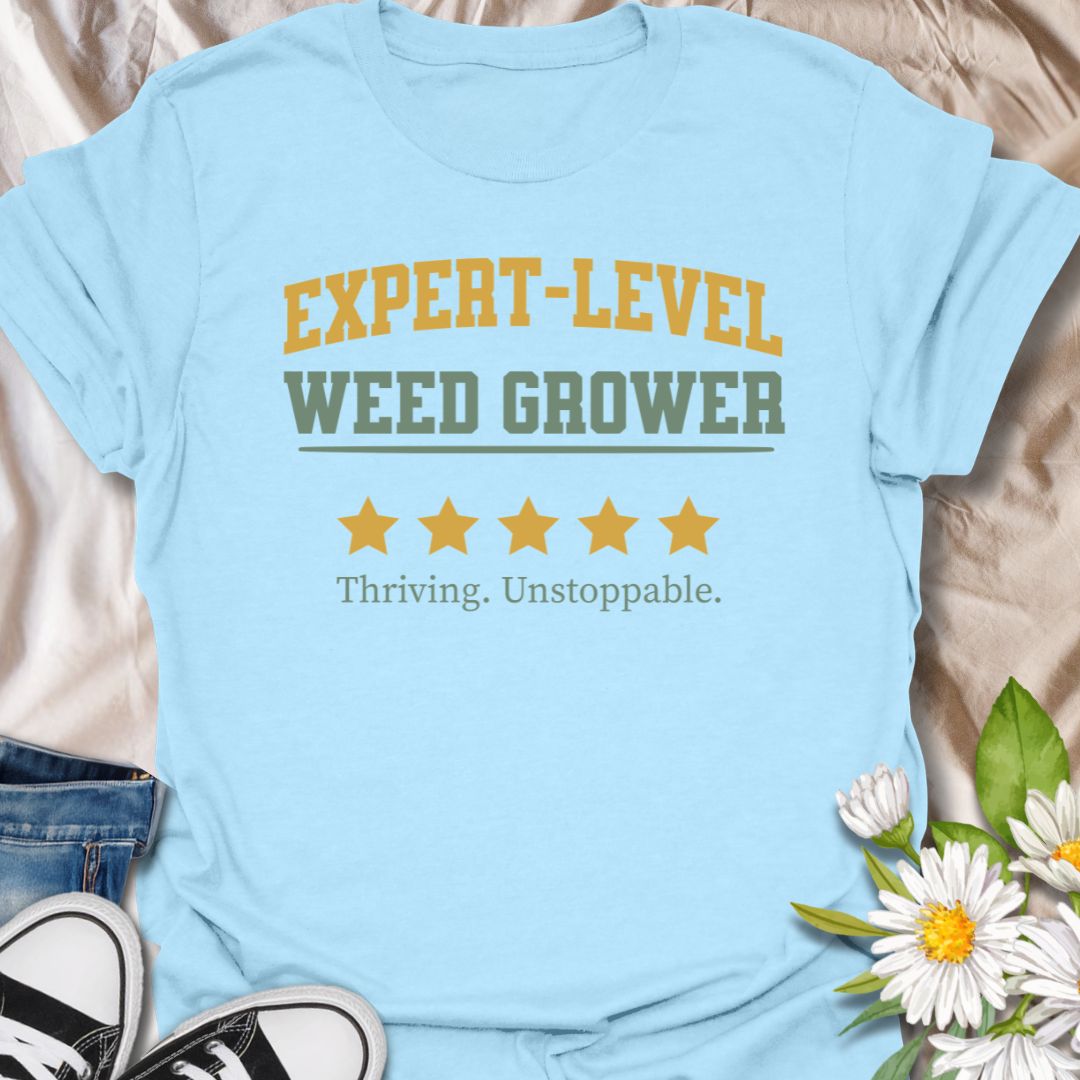 Expert-Level Weed Grower Gardening T-Shirt