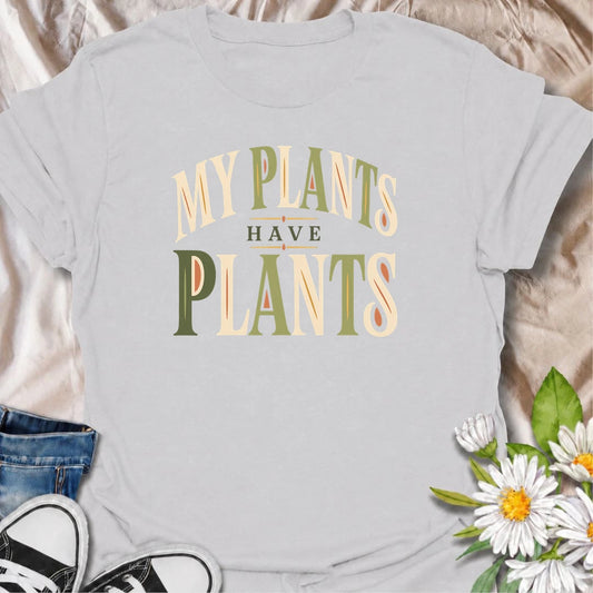Funny houseplant T-shirt for collectors whose original plants have produced cuttings, babies and entire second generations. This bold retro typography design celebrates the wonderfully out-of-control world of propagation, plant collecting and having far more plants than originally intended.