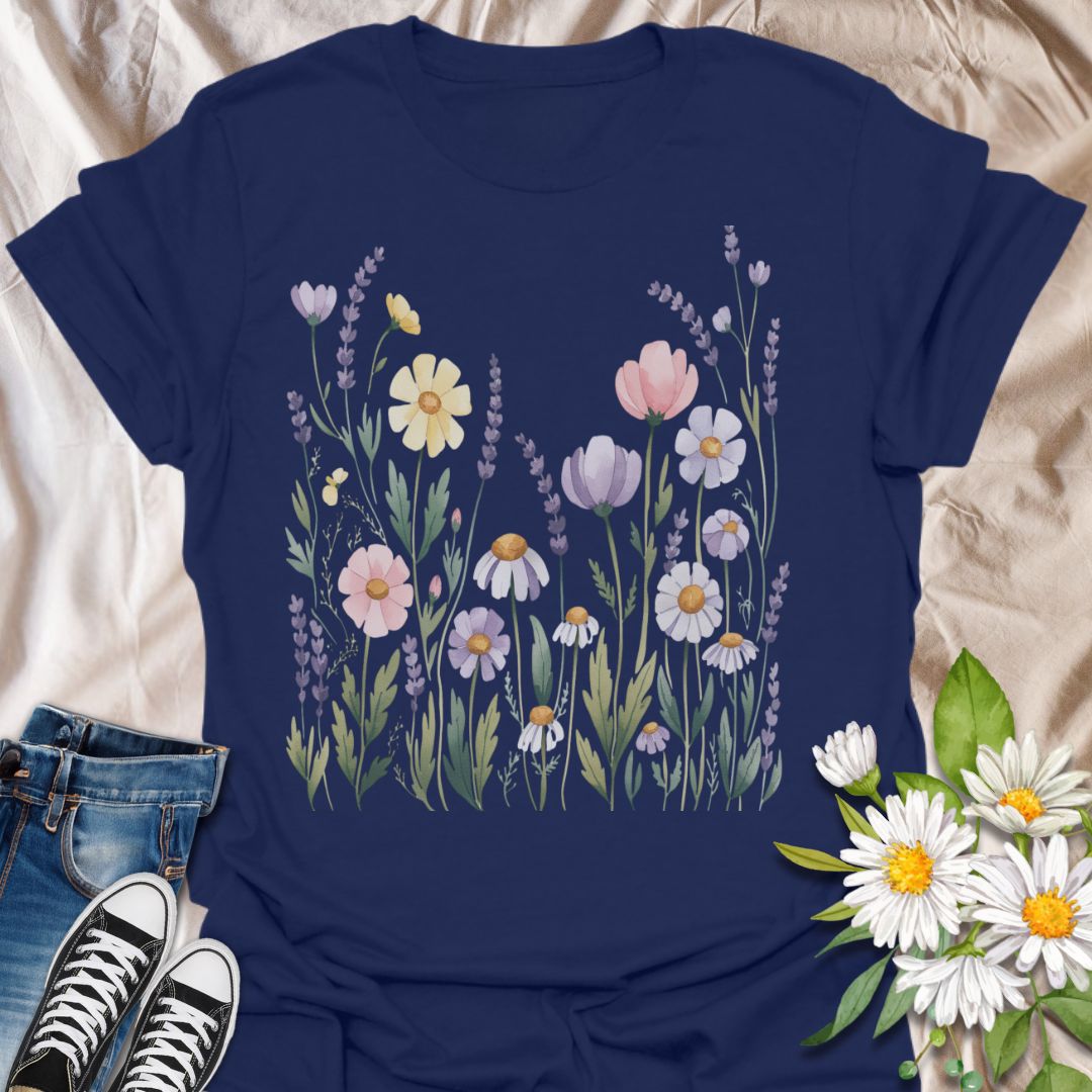 Pastel Floral Softstyle T-Shirt