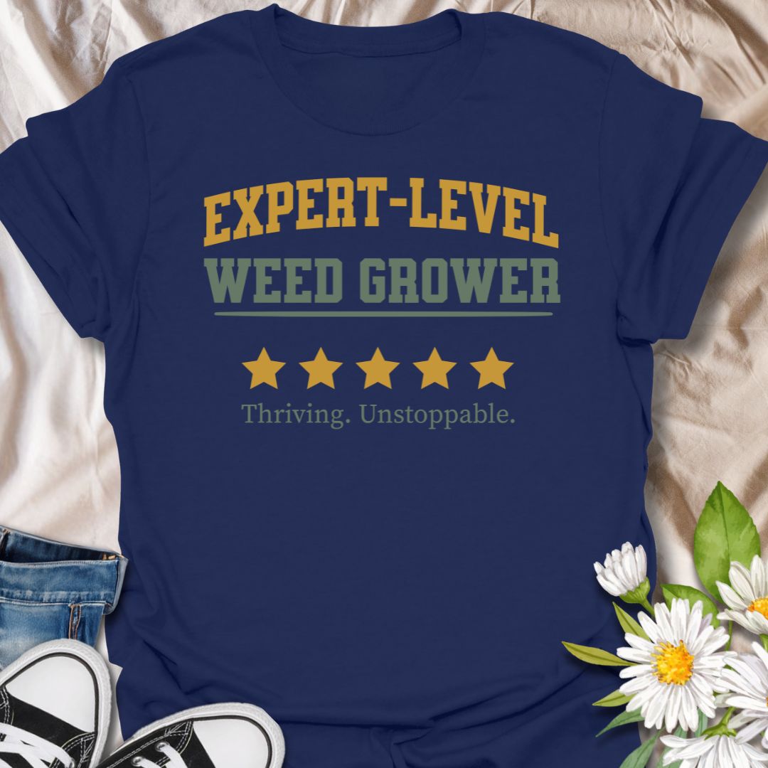 Expert-Level Weed Grower Gardening T-Shirt