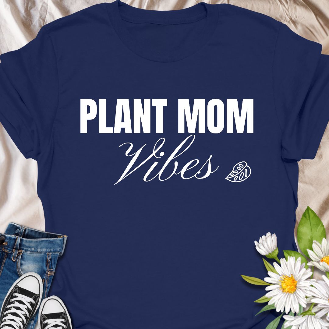 Celebrate your nurturing nature with this adorable “Plant Mom Vibes” t-shirt. Whether you’re tending to your houseplants or just vibing with your leafy family, this tee is perfect for proud plant moms and botanical beauties. Makes a thoughtful gift for birthdays, Mother's Day, or plant-obsessed friends.