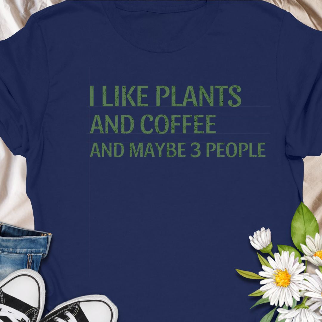 Show off your love for greenery, caffeine, and selective socializing with this hilarious “I Like Plants and Coffee and Maybe 3 People” t-shirt. It’s the perfect shirt for introverted plant moms and dads who value peace, pots, and a good brew. Great gift idea for gardeners with a sense of humor!