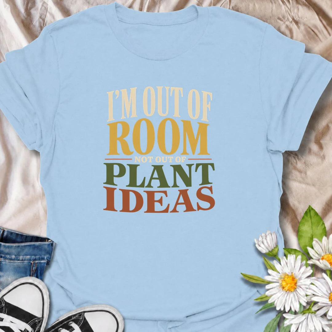 Funny houseplant T-shirt for plant lovers who have completely run out of room but definitely not out of ideas for what to buy next. Bold retro typography makes this a great everyday shirt for houseplant collectors, indoor gardeners and proudly overcrowded plant homes.
