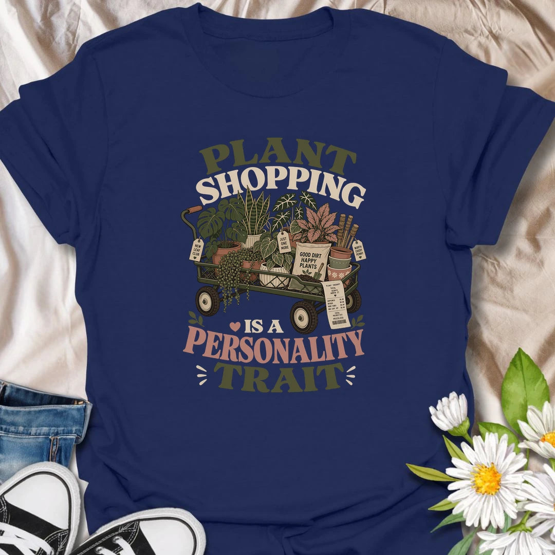 Funny plant lover t-shirt for anyone who treats plant shopping like a full personality trait.
Features a wagon full of beautiful houseplants, soil, and plant accessories in a charming vintage style.
Perfect for plant moms, houseplant collectors, and indoor gardeners who are always ready for one more haul.
