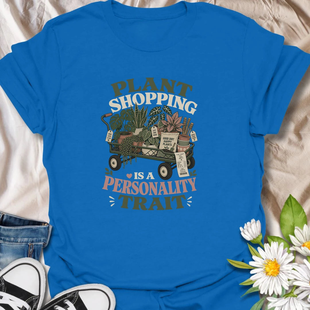 Funny plant lover t-shirt for anyone who treats plant shopping like a full personality trait.
Features a wagon full of beautiful houseplants, soil, and plant accessories in a charming vintage style.
Perfect for plant moms, houseplant collectors, and indoor gardeners who are always ready for one more haul.