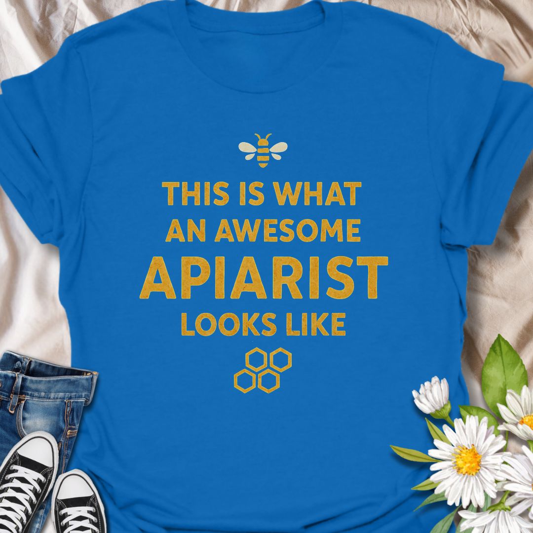 Celebrate your love for beekeeping with this bold and fun apiarist t-shirt. Perfect for passionate beekeepers, honey farmers, and bee lovers who take pride in their buzz-worthy skills. A great gift for bee enthusiasts and apiary pros.