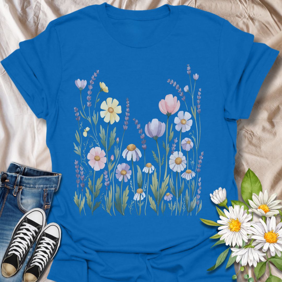 Pastel Floral Softstyle T-Shirt
