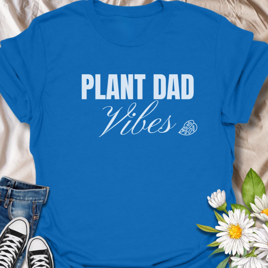Show off your love for greenery and good vibes with this stylish “Plant Dad Vibes” t-shirt. Perfect for houseplant enthusiasts, indoor jungle dads, or plant-obsessed guys who proudly care for their leafy companions. A great gift for plant dads, garden lovers, and urban growers alike.