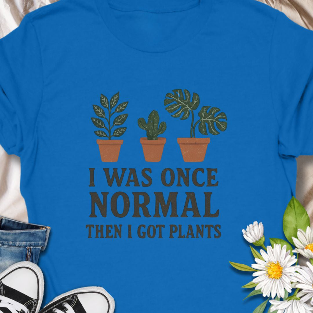 Show off your leafy obsession with this hilarious “I Was Once Normal Then I Got Plants” t-shirt. A perfect gift for plant moms, dads, and anyone who’s proud of their growing green collection—because normal is overrated when you’ve got houseplants!