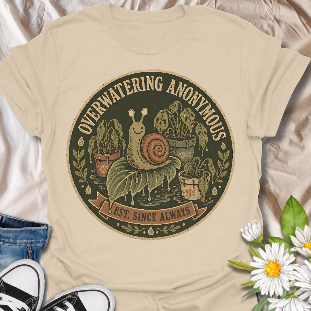 Overwatering Anonymous Plant Lover T-Shirt