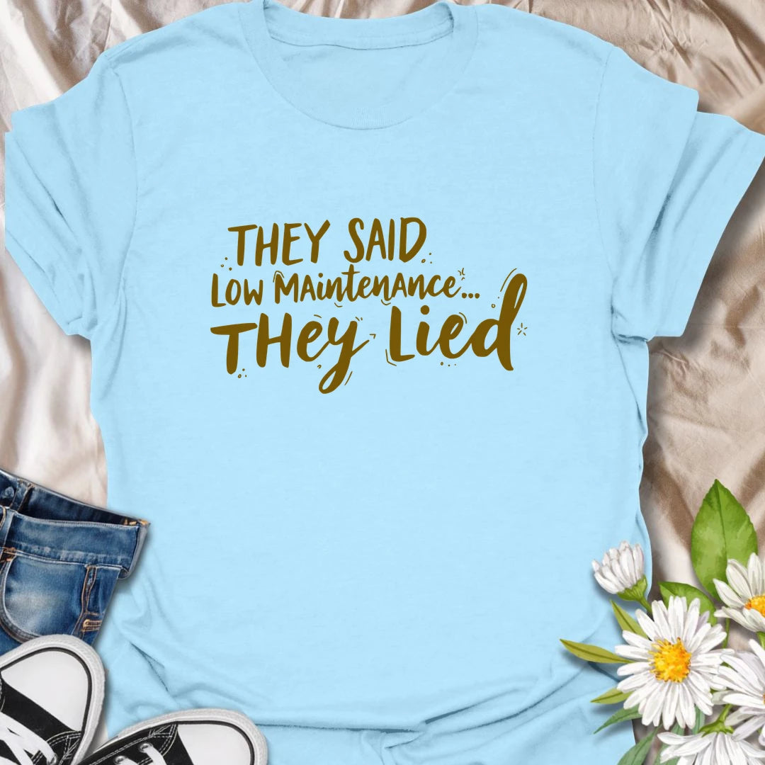 Low Maintenance Plant t-shirt for plant lovers who were promised easy-care greenery and quickly discovered the truth.
The funny text design is simple, readable, and perfect for anyone who has battled dramatic houseplants, crispy leaves, and surprise plant problems.
It is a great choice for plant moms, plant parents, indoor gardeners, and anyone who knows “low maintenance” is often a lie.
A relatable gift for houseplant collectors who keep trying anyway, one watering schedule and hopeful new leaf at a time.